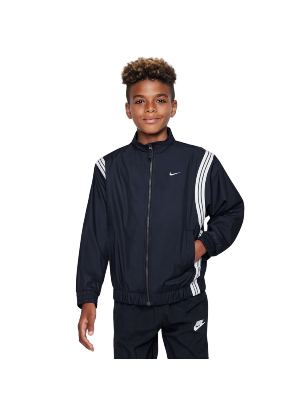 Nike Crossover Repel Basketball Jacket Kids Large Black Full Zip NWT